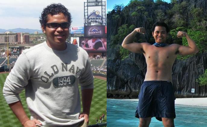 Before and After picture with one year interval... I never lose weight after...